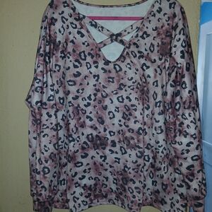 Leopard Print Women's Top